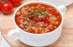 Рисовый суп с помидорами (веганский рецепт)